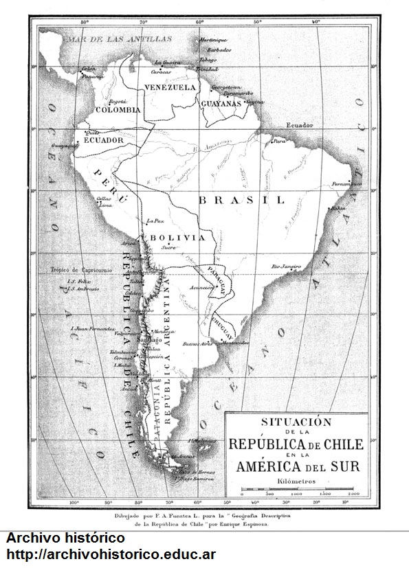 Sudamérica en 1897