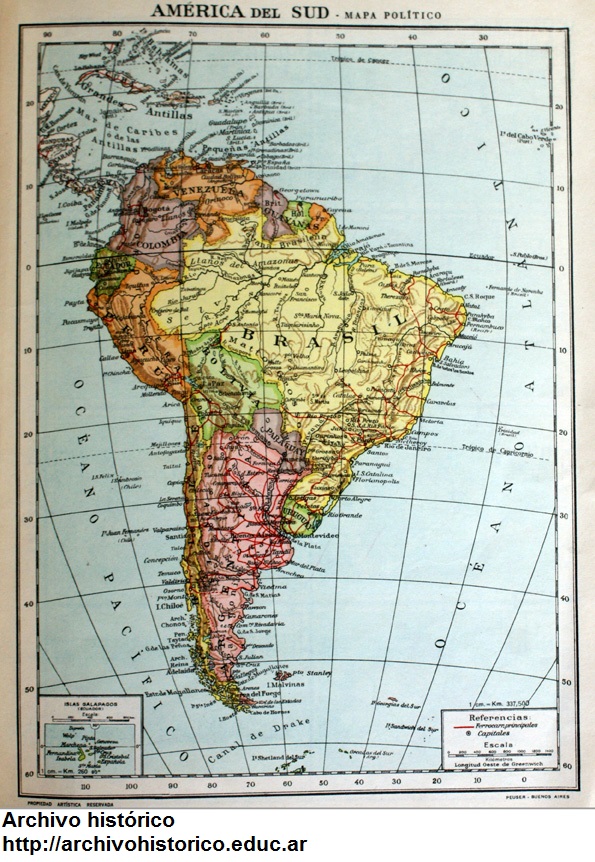 Sudamérica en 1947