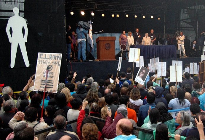 Kirchner en La Perla, 24/03/2007.