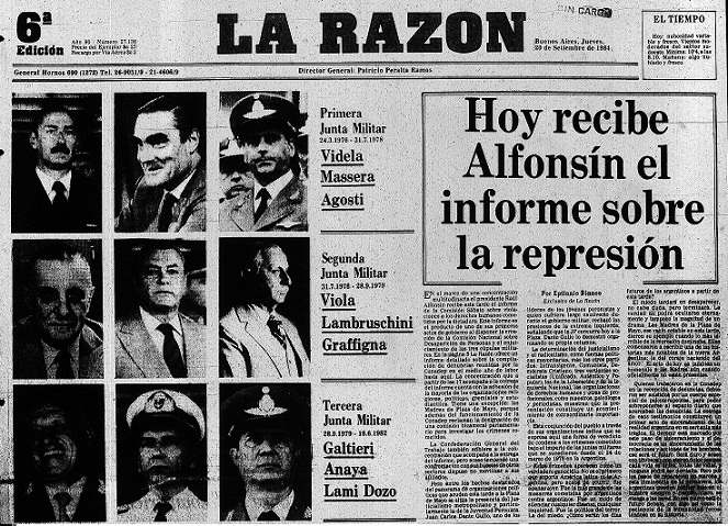 Nota de La Razón, 20/09/1984.
