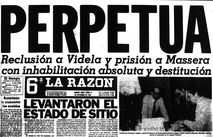 La Razón, 9/12/1985