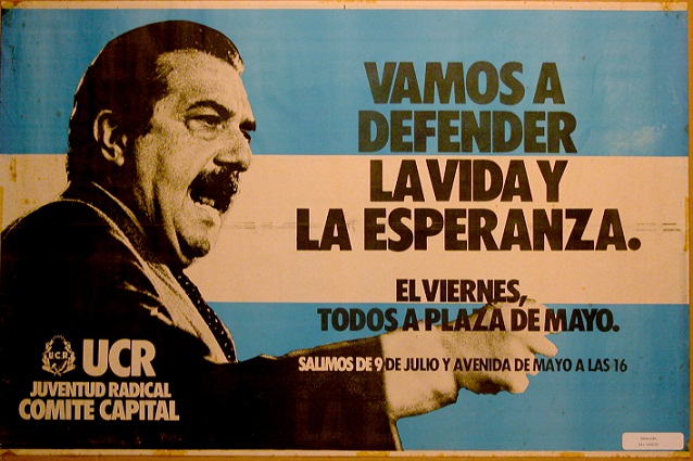 Afiche UCR 1983. Alfonsín 