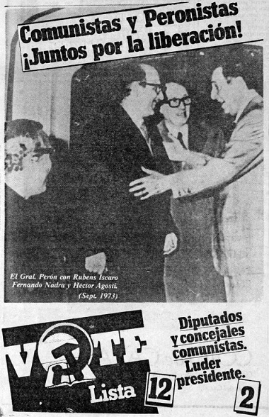 Campaña 1983 Partido Comunista y Peronismo
