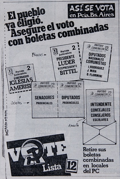 El pueblo ya eligió. Asegure el voto con boletas combinadas.