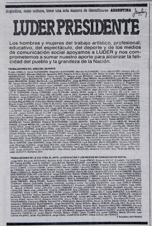 Luder presidente