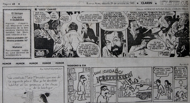Humor gráfico: «El Loco Chávez»