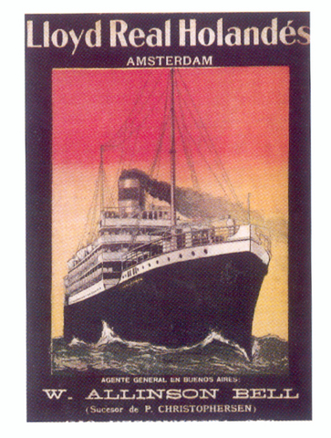 Aviso del Lloyd Real Holandés, 1911