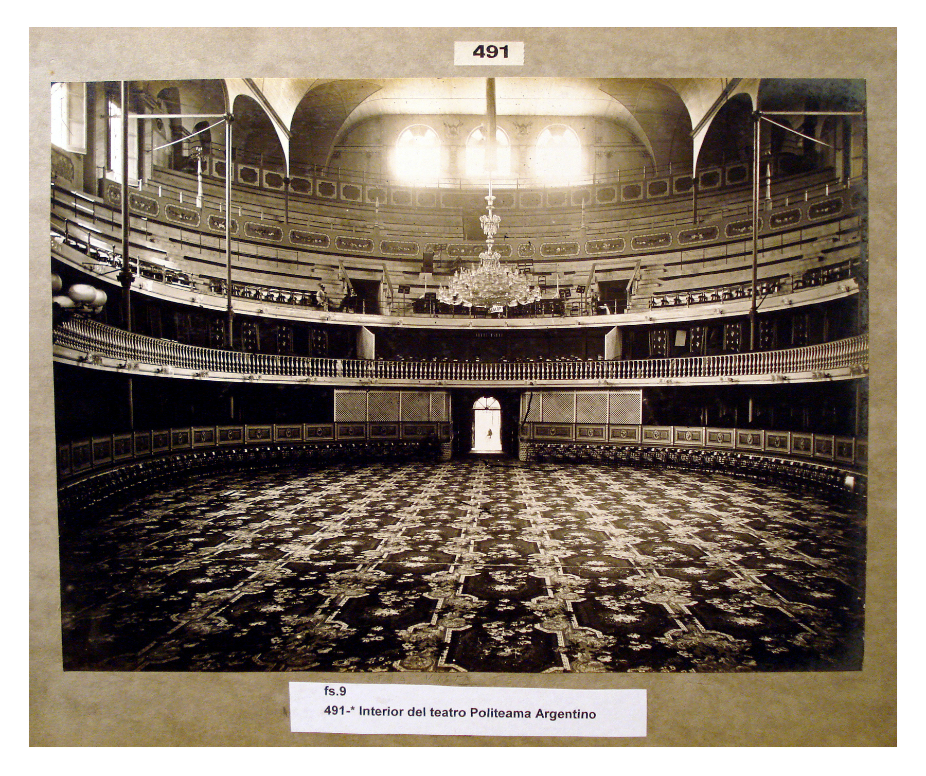 Interior del teatro Politeama