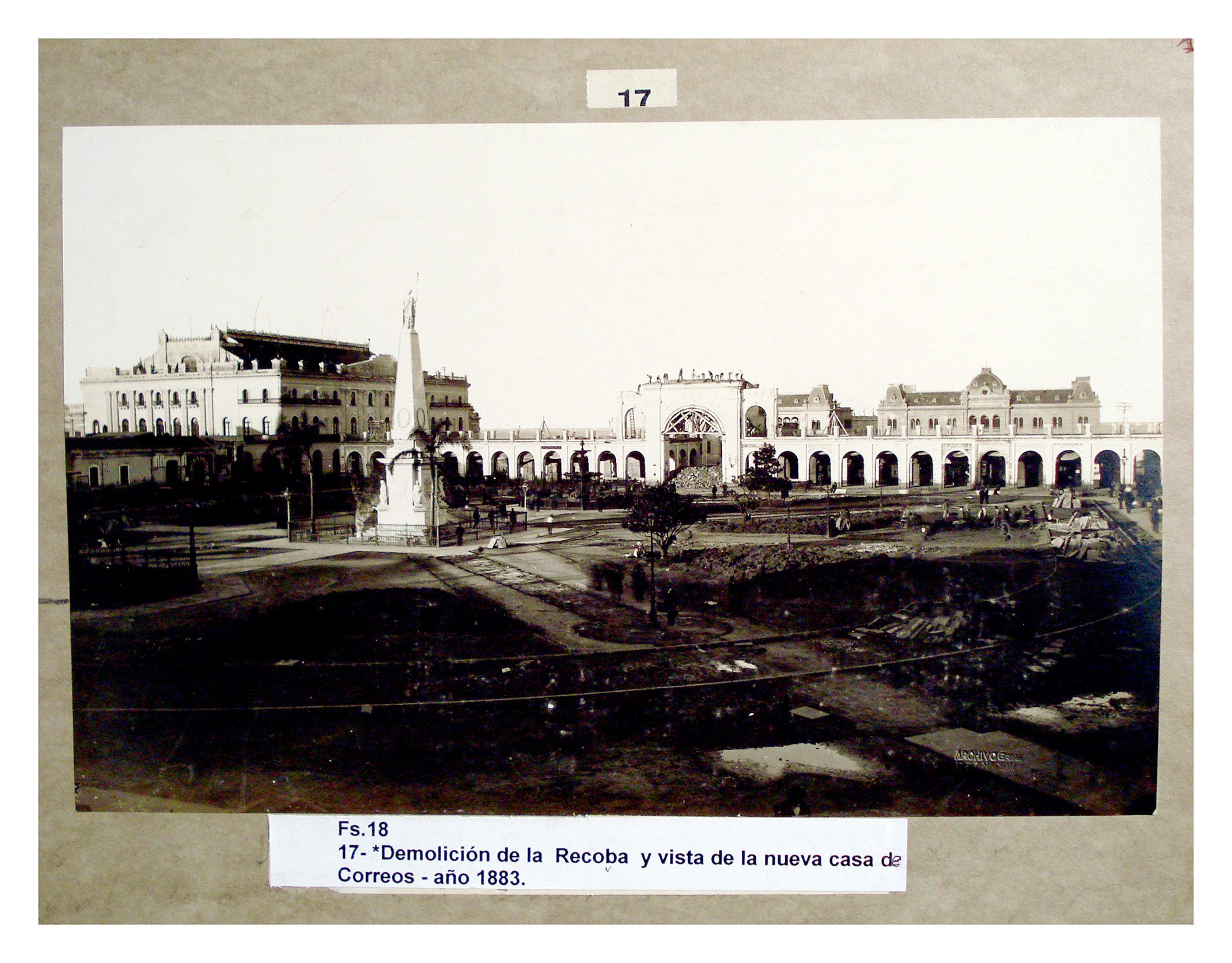 Demolición de la Recova y nueva casa de Correo