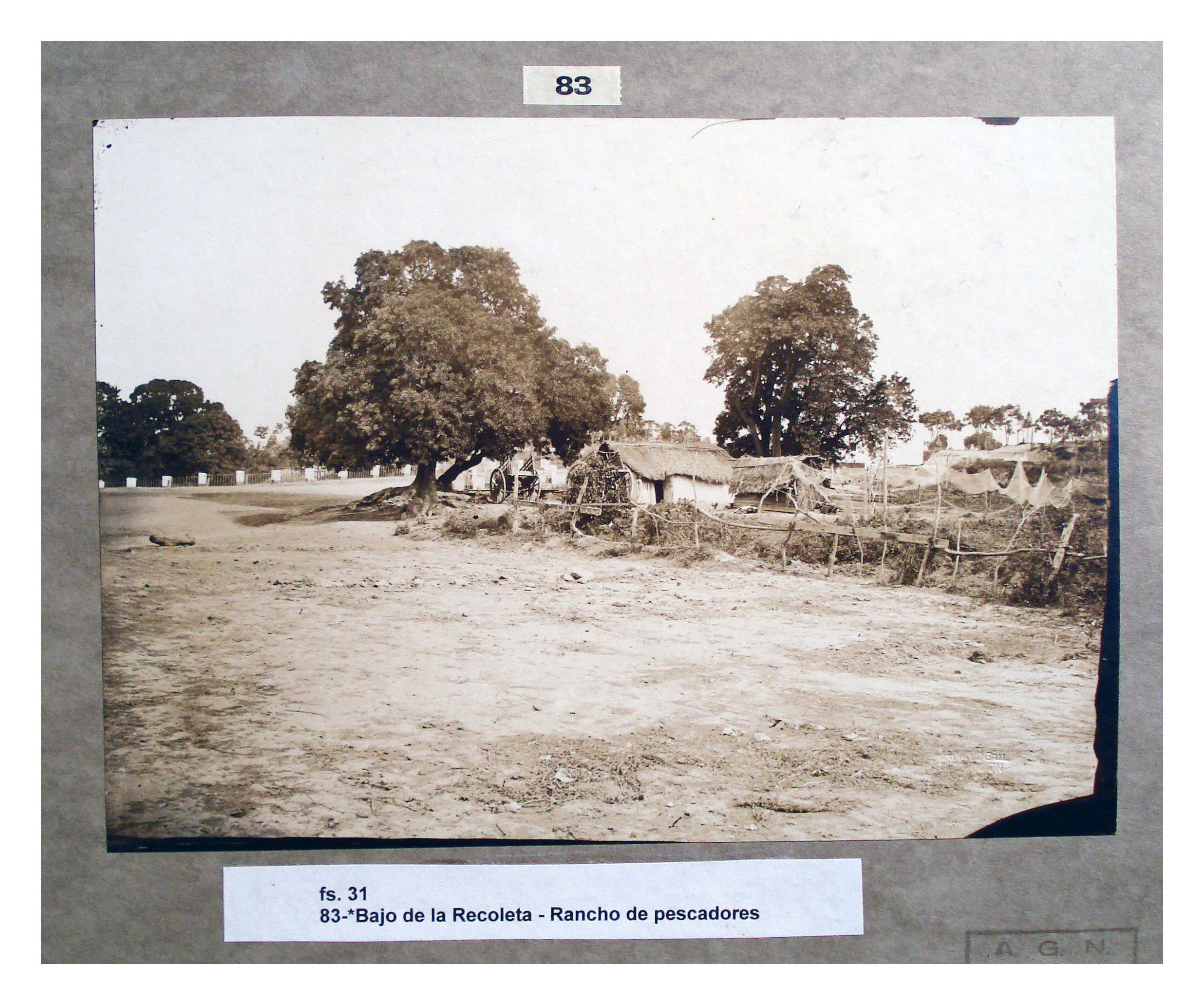 Un rancho de pescadores en el Bajo de la Recoleta