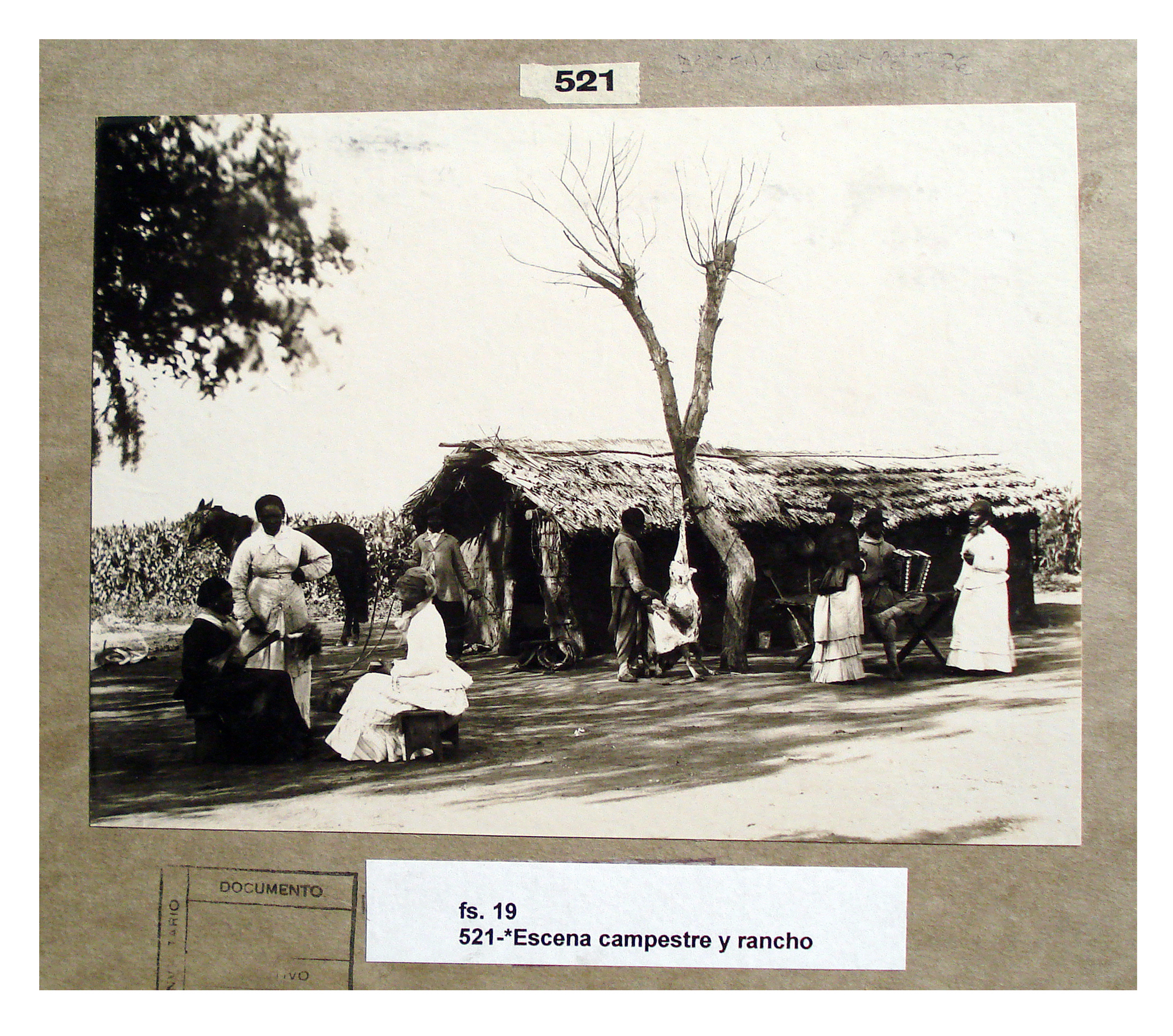 Escena campestre y rancho