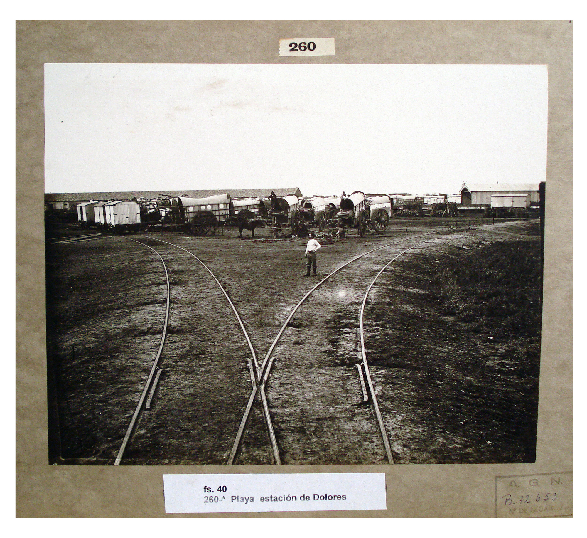 Playa de maniobras de la estación Dolores