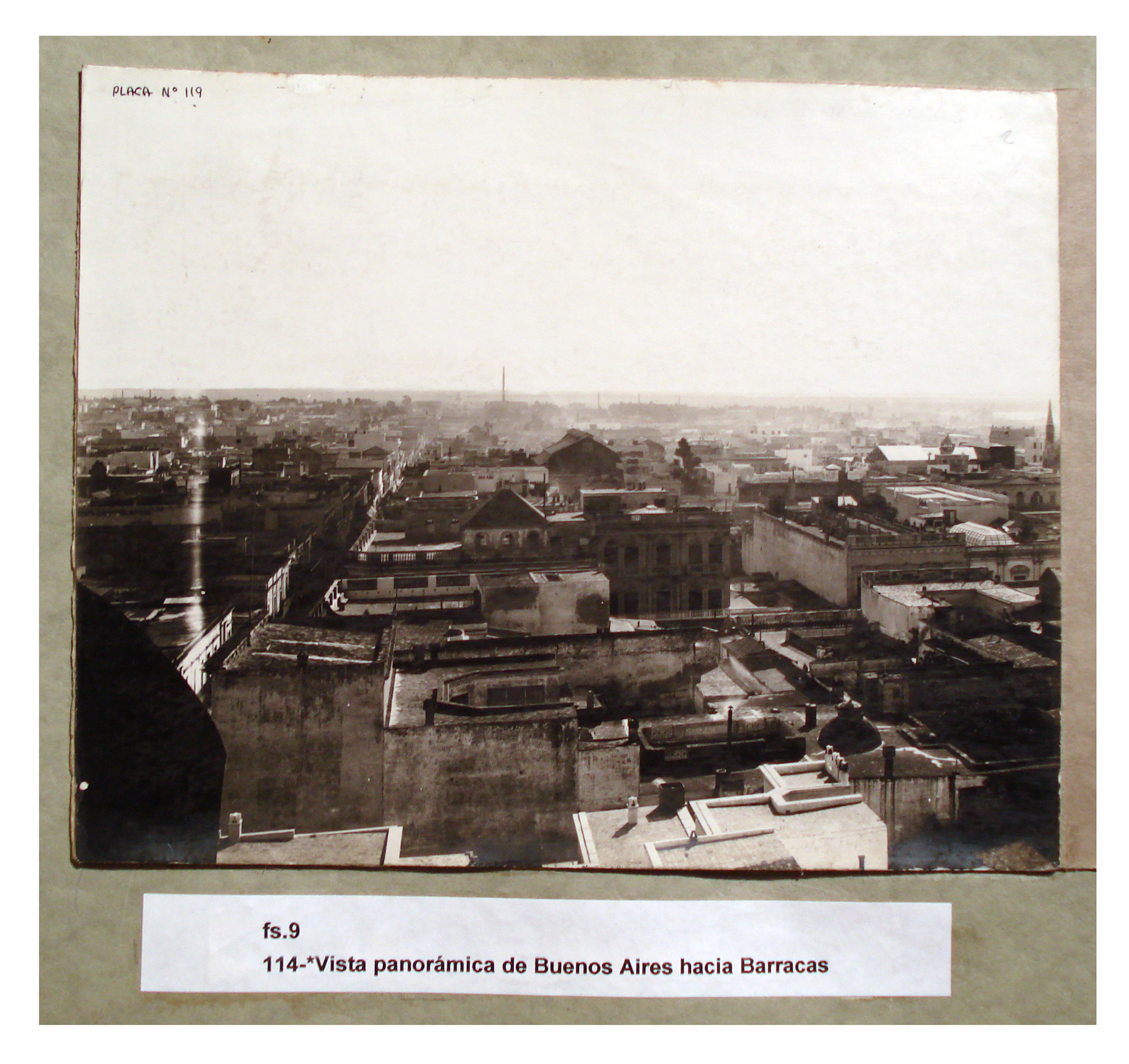 Vista panorámica de Buenos Aires hacia Barracas