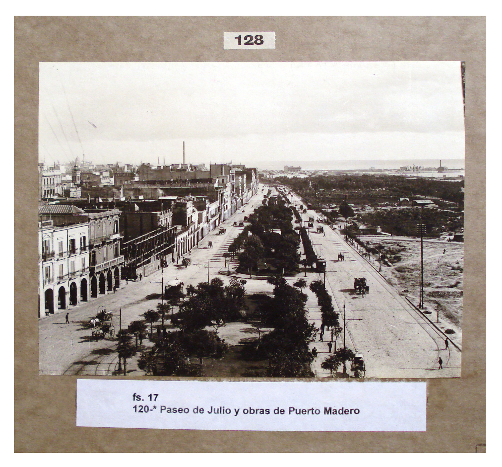 Paseo de Julio y obras de Puerto Madero