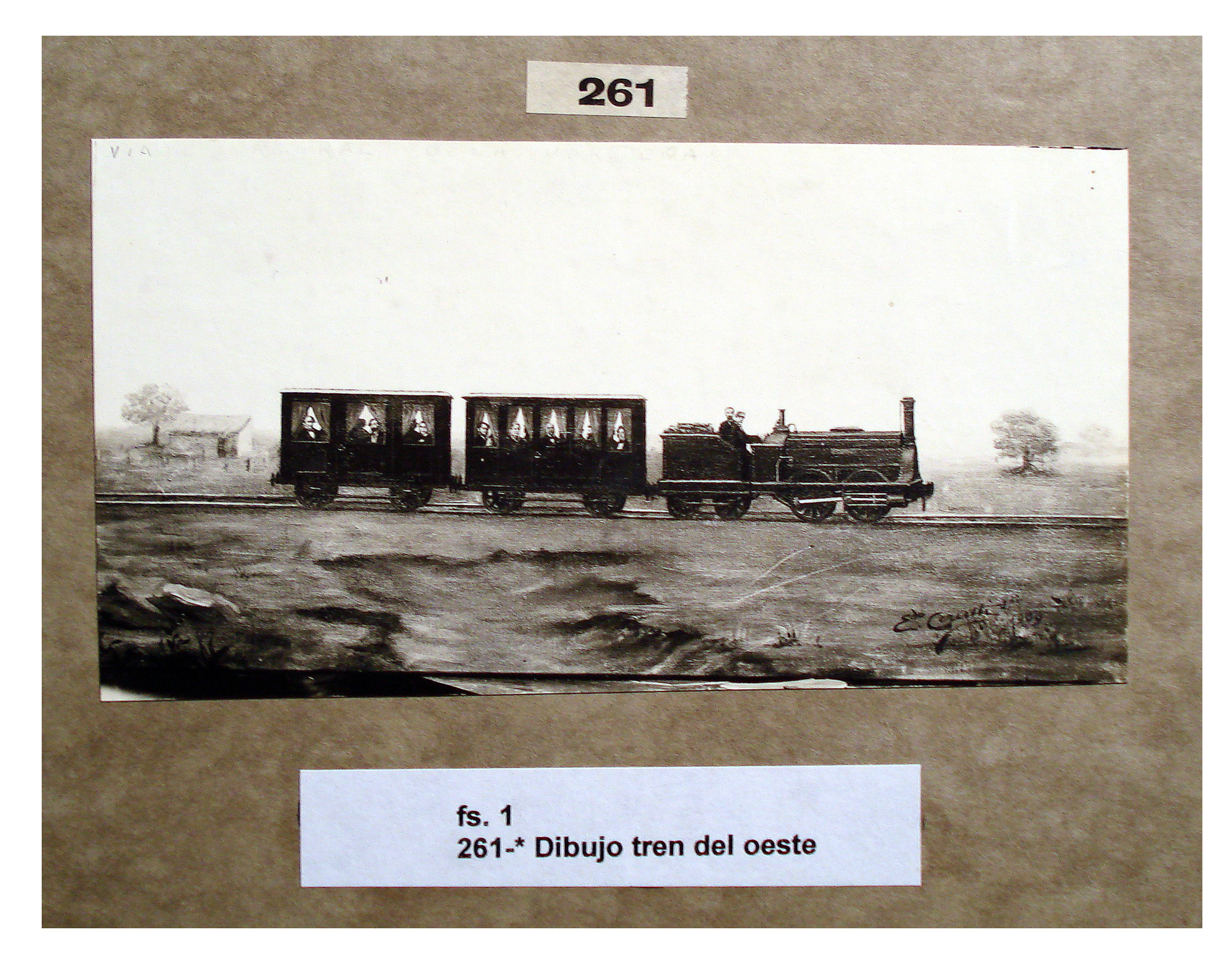 Dibujo del Tren del Oeste