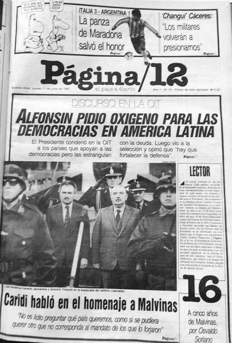 Tapa de Página/12.