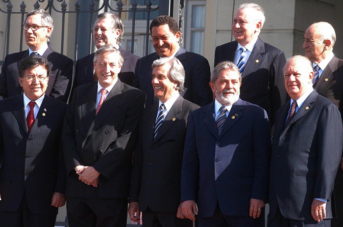 Kirchner asume la presidencia pro-témpore del Mercosur, 2005.