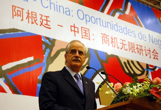 Canciller Jorge Taiana visita China, 2006.