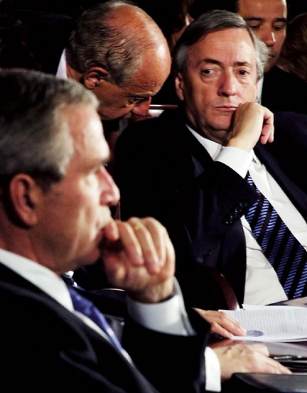 Néstor Kirchner y George Bush IV Cumbre de las Américas II