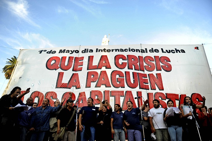 Acto por el Día del Trabajador, 2009.