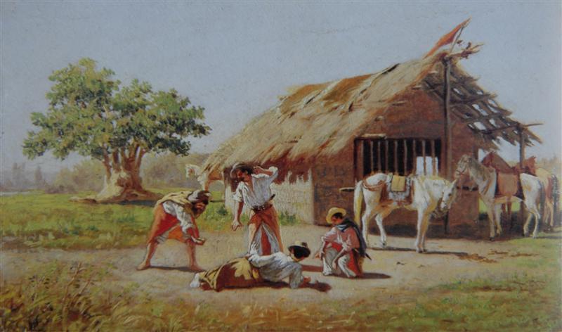 Escena de gauchos