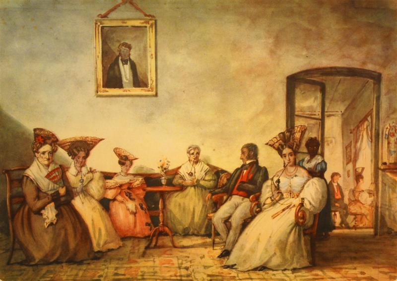 Tertulia porteña. Autor Pellegrini