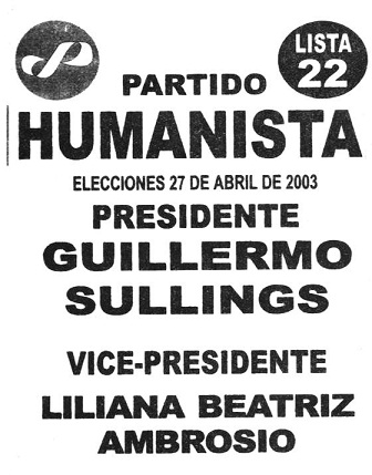 Boleta electoral de Sullings-Ambrosio
