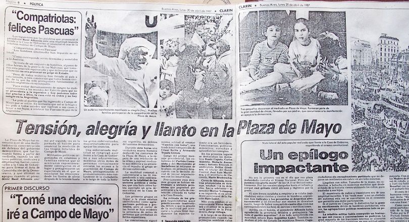 Tensión, alegría y llanto en Plaza de Mayo