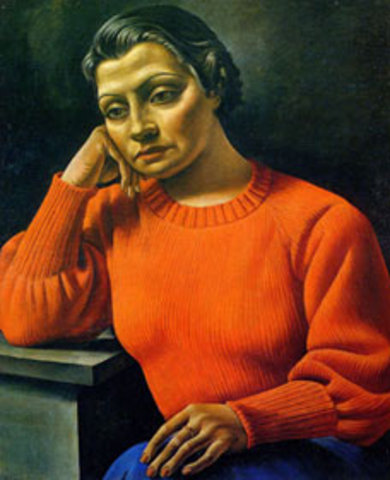 La mujer del sweater rojo, 1935