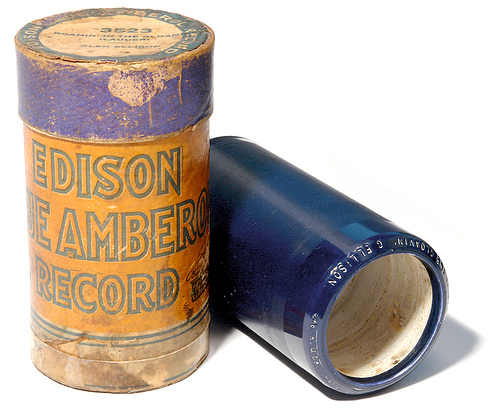 Cilindro de Edison o cilindro de fonógrafo (1877-1910)