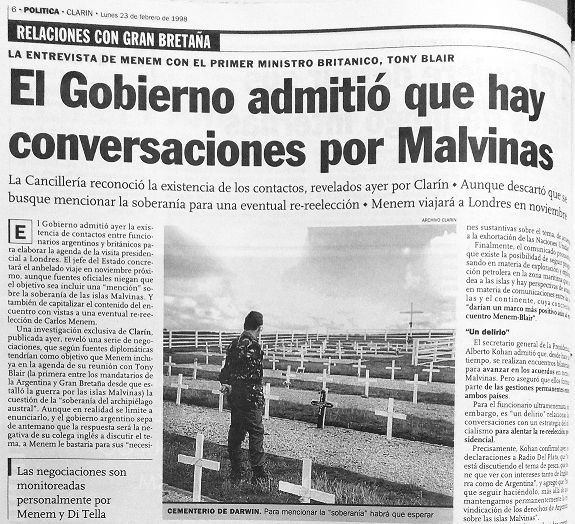 Relaciones con Gran Bretaña por Malvinas
