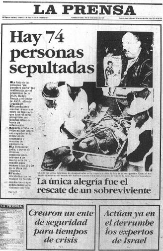 Atentado contra la AMIA, 20/07/1994.