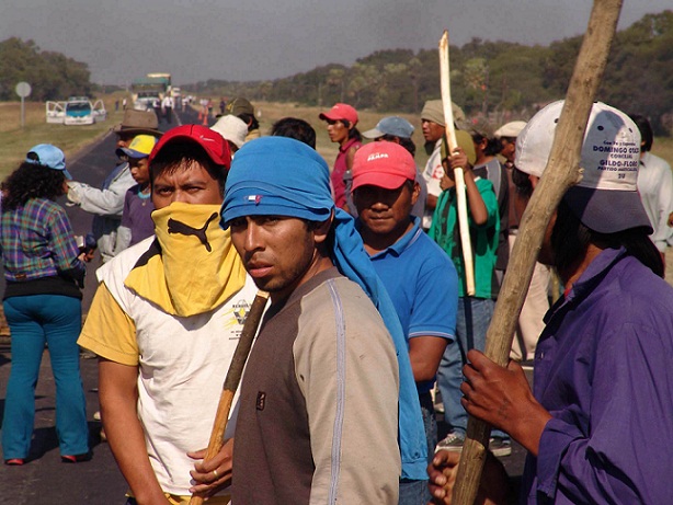 Reclamo de los pueblos originarios