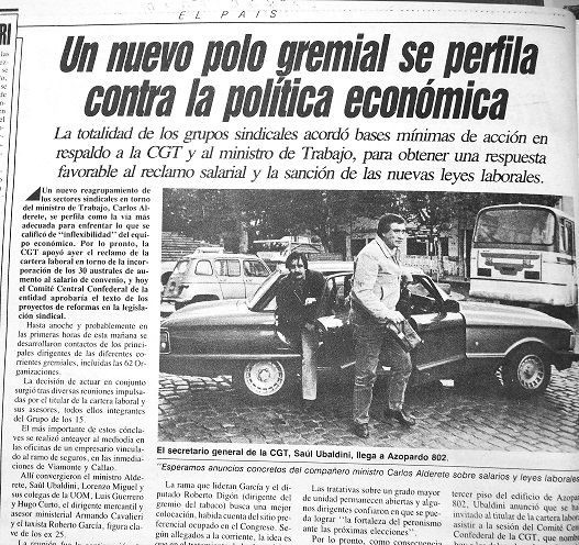 Un nuevo polo gremial contra la política económica