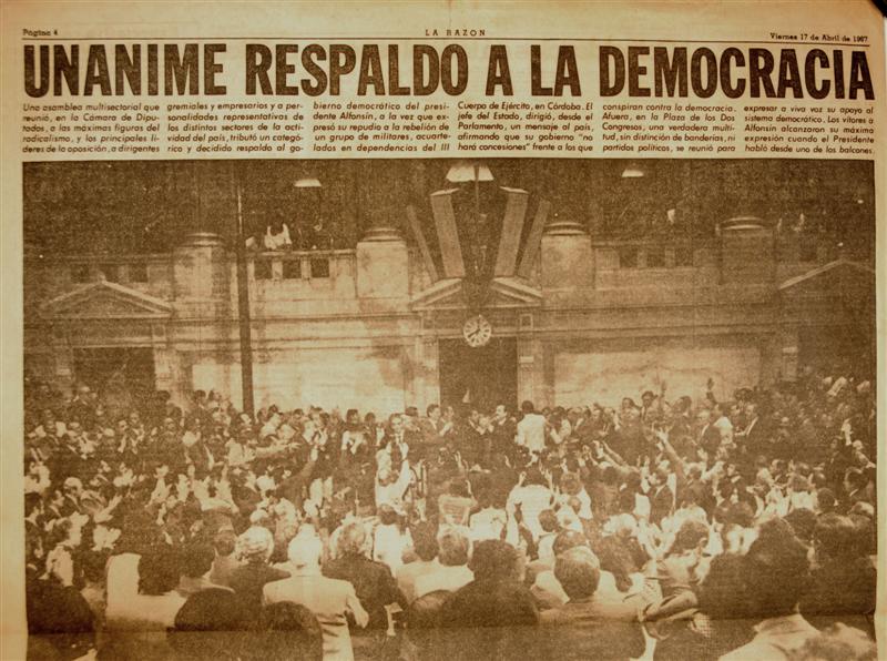 Diario La Razón, año 1987
