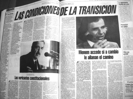 De Alfonsín a Menem