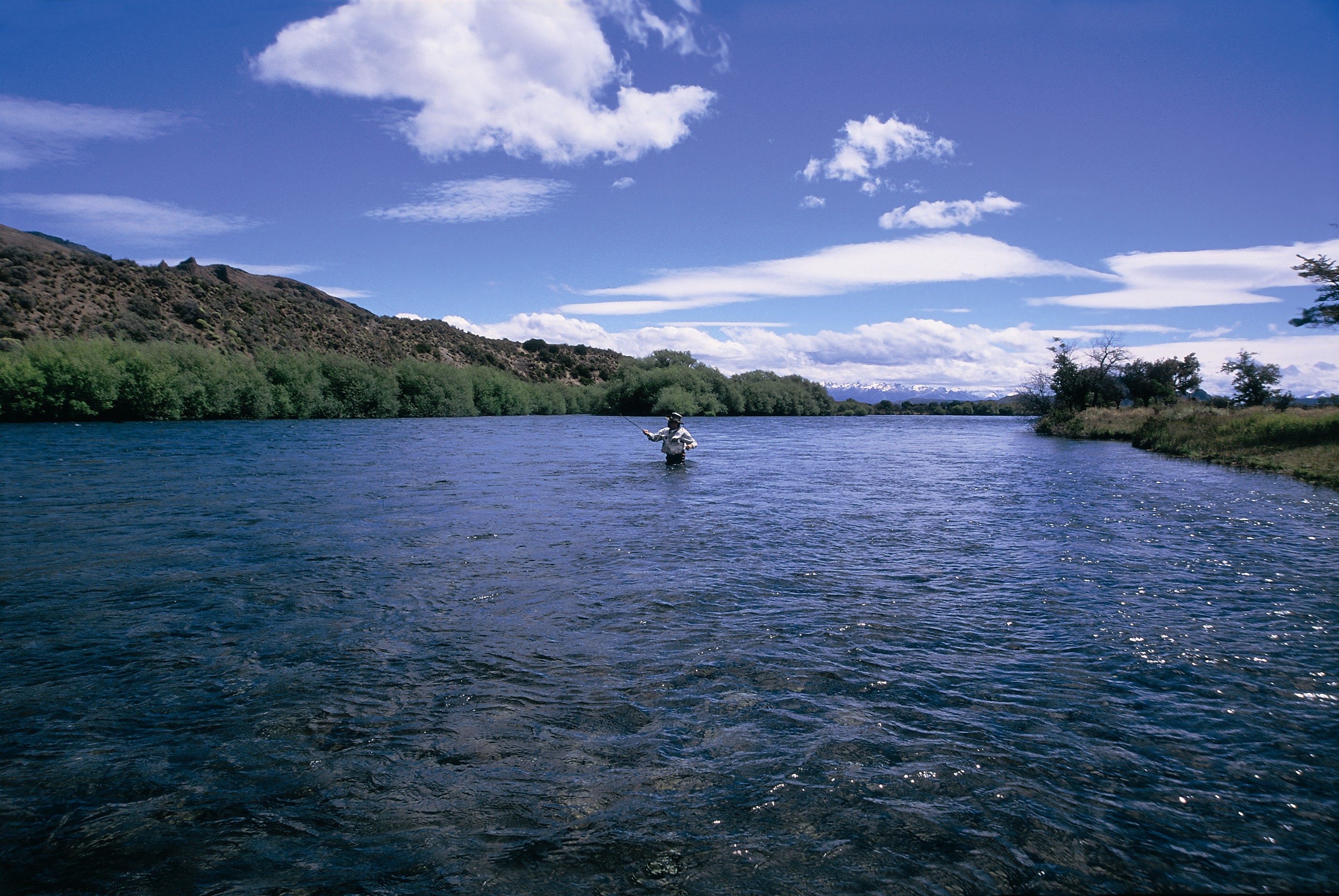 Pesca con mosca en el río Limay