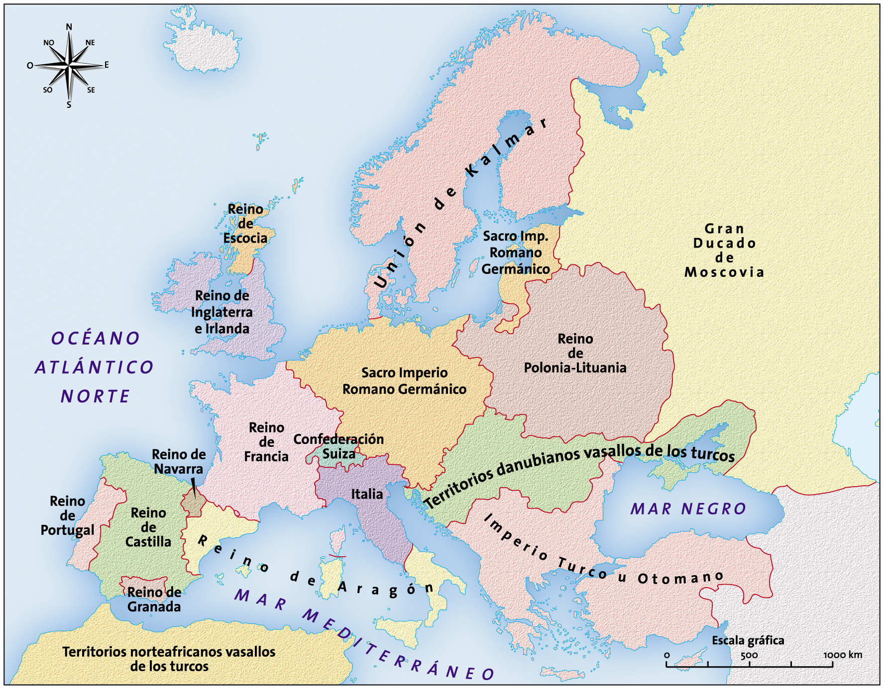 Europa a mediados del siglo XV