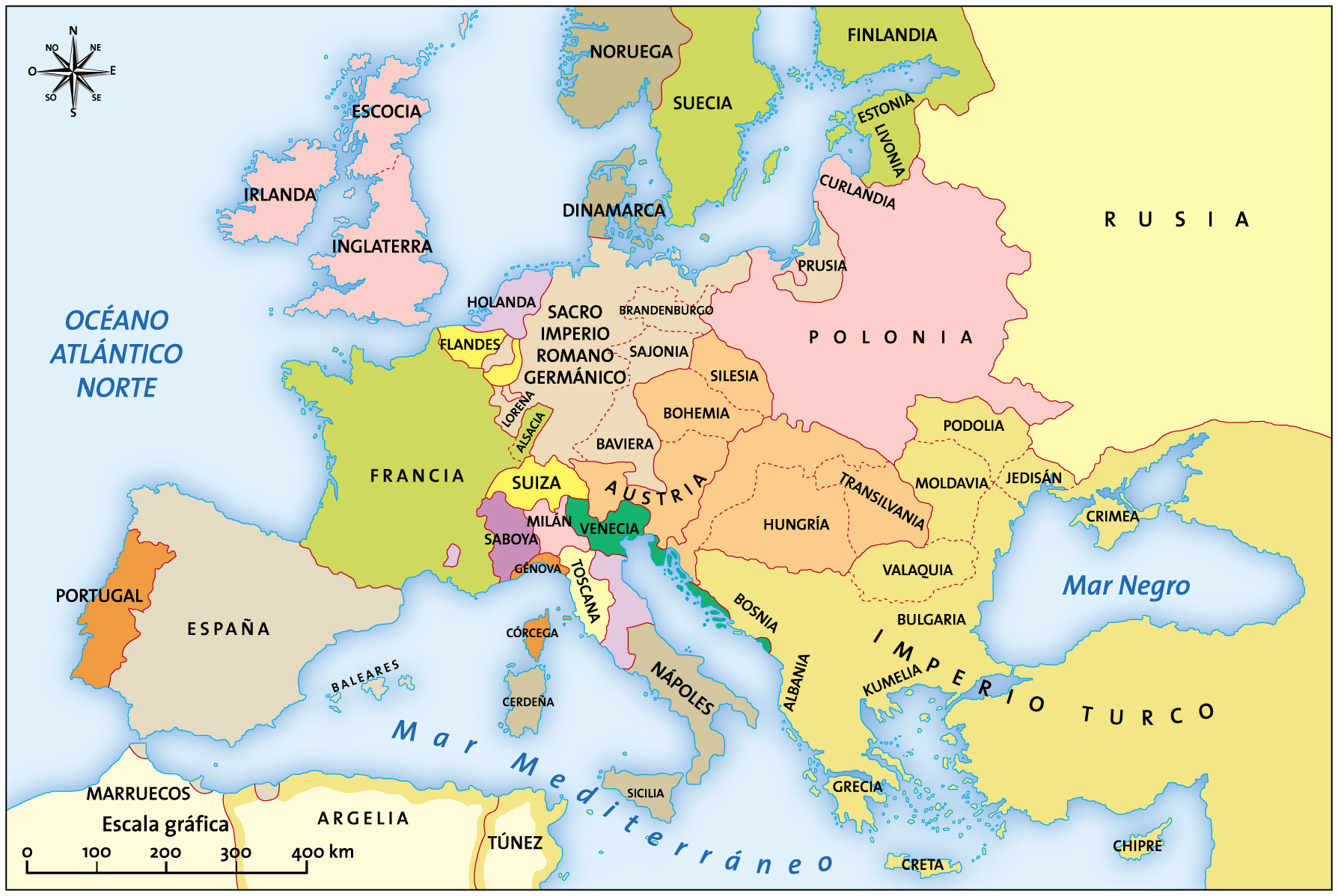 Europa en el siglo  XVII