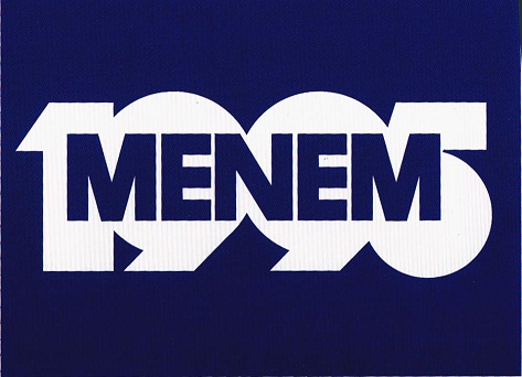 Afiche campaña Menem 1995.
