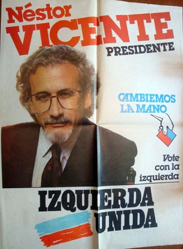 Afiche de campaña de la Izquierda Unida.