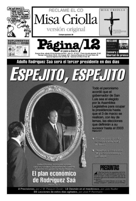  Adolfo Rodríguez Saá presidente