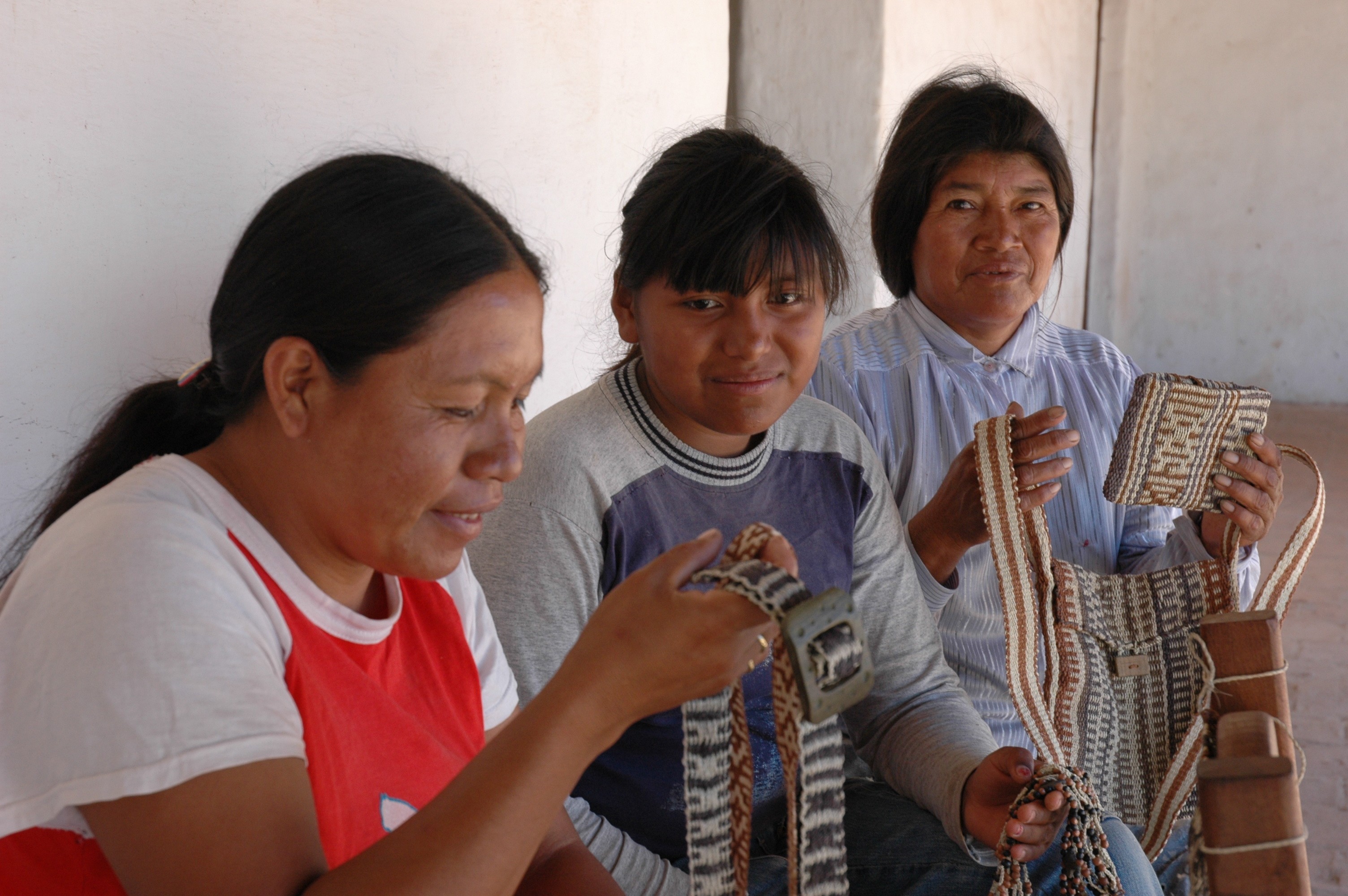 Vendedoras de artesanías