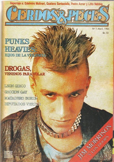 Tapa de la revista Cerdos & peces, 1/04/1984.