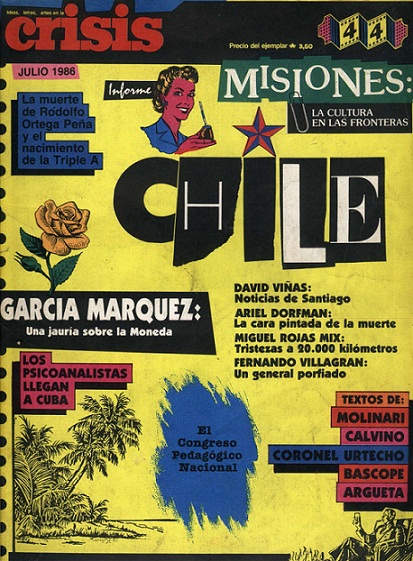 Tapa de la Revista Crisis. N.° 44, 18 de julio de 1986.