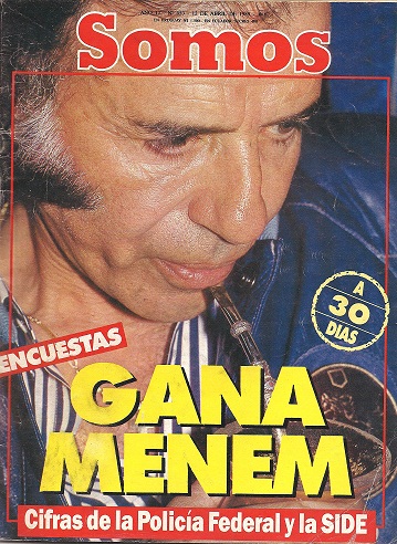 Tapa de revista Somos, 1989.