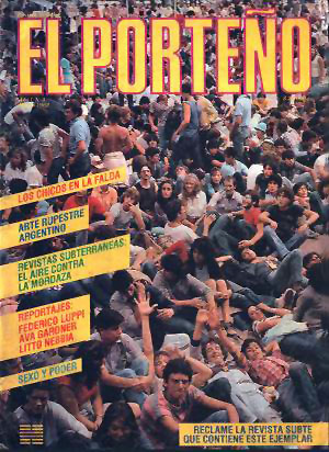 Tapa de El Porteño, edición dedicada a la cultura joven de los 80.