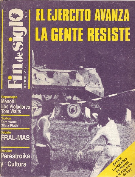 Revista Fin de siglo, n.° 18, diciembre de 1988.