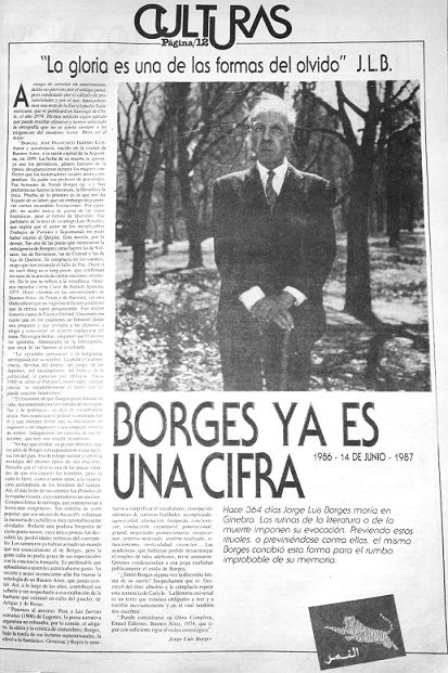 «Borges ya es una cifra»