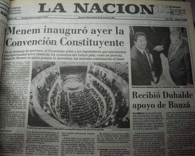 Tapa del diario La Nación (II)